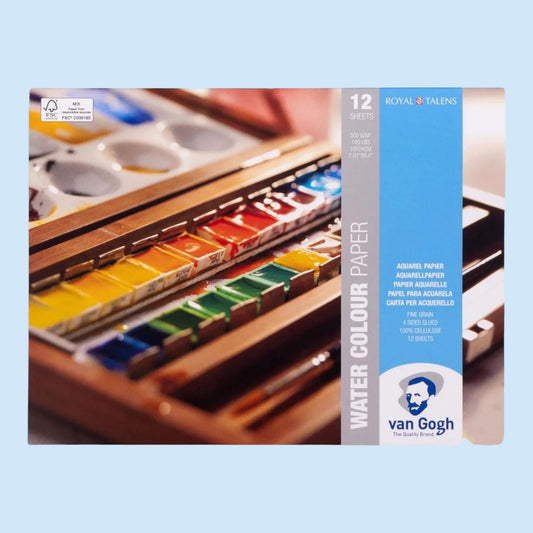 Van Gogh Watercolor Block 18x24cm Cellulose