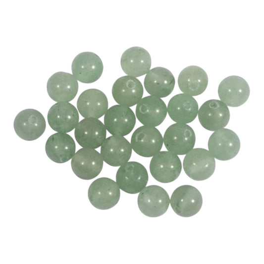 Rayher Halbedelsteinperlen Green Dongling Jade, 6 mm, 30 St.