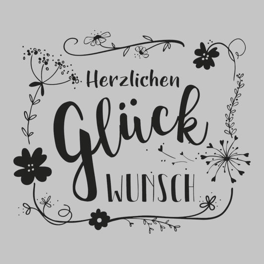 Rayher Holzstempel Herzlichen Glückwunsch 8x9cm