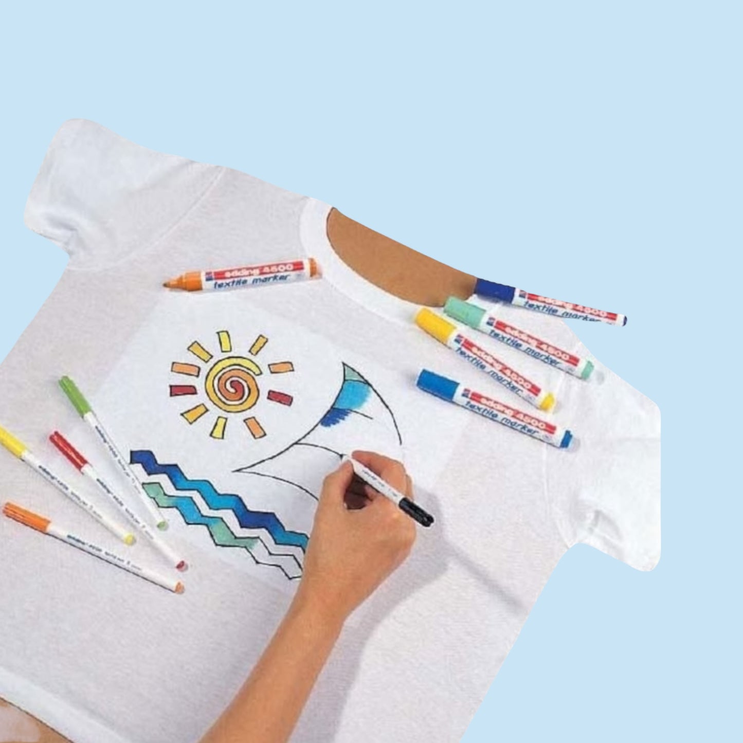 Edding 4500 Textile Marker – 2-3 mm Rundspitze, Blau