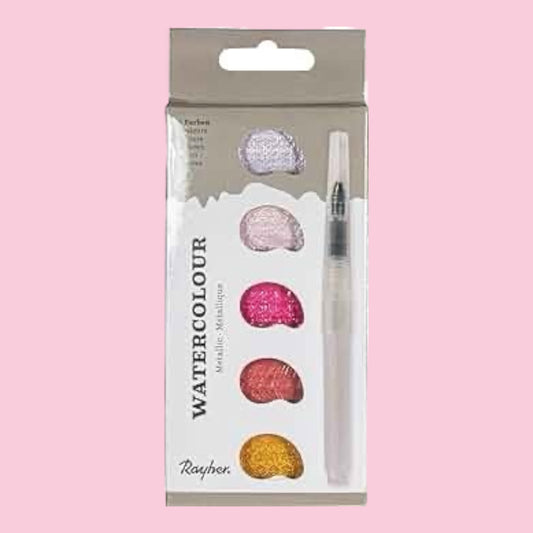 Rayher Aquarell 5er Set Metallic