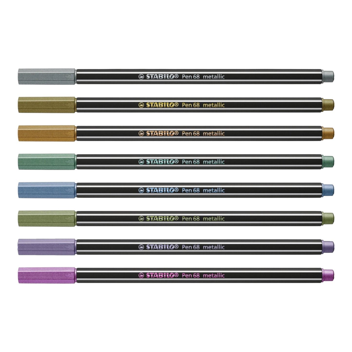 Stabilo fiber pen pen 68 metallic, set of 8