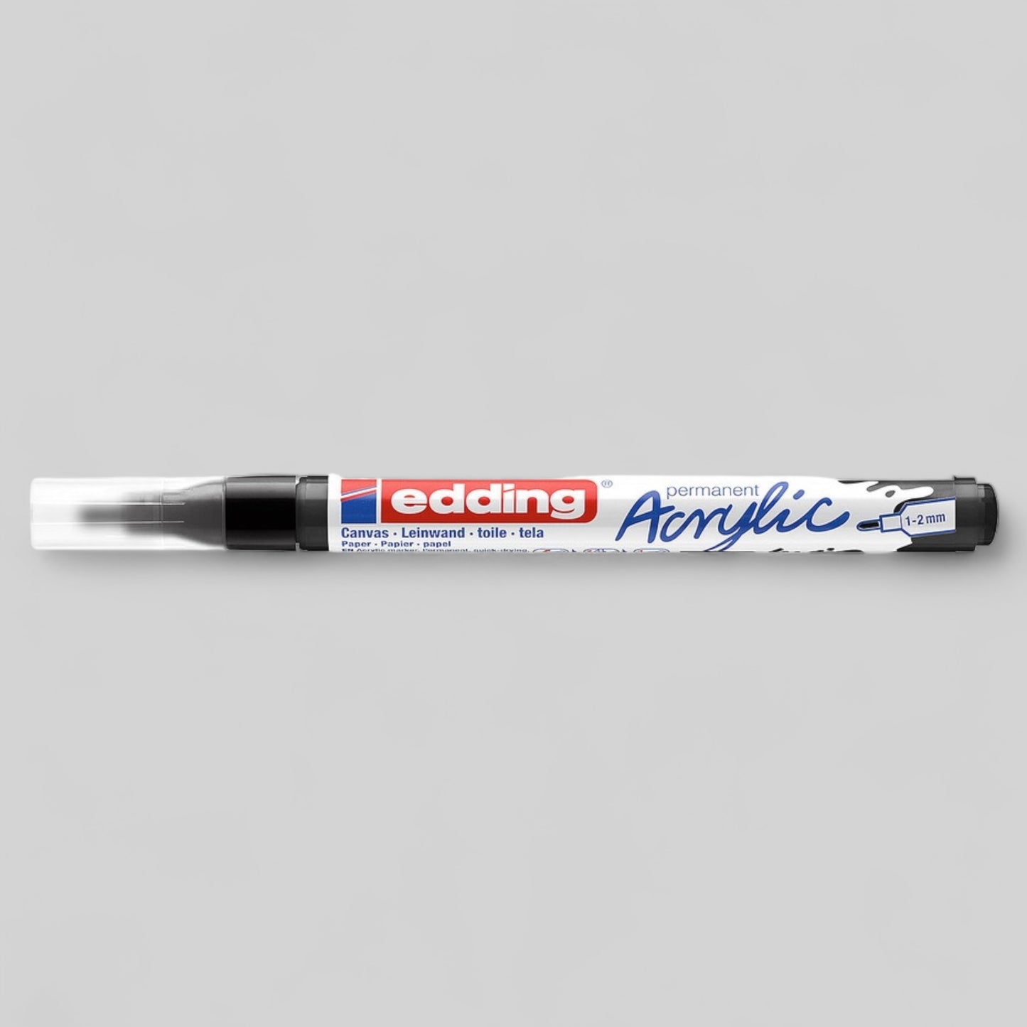 Edding 5300 Acrylmarker
Tiefschwarz 901, Rundspitze 1-2 mm