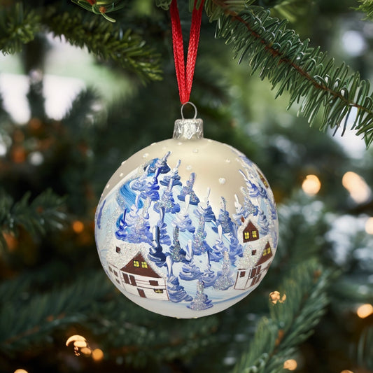 Christmas balls Wintery Switzerland