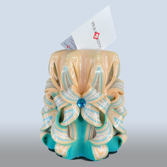 Geschnitzte Kerze Klein - Sandy Bay