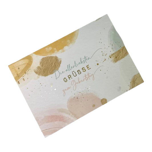 Postcard. The very best wishes for your birthday.