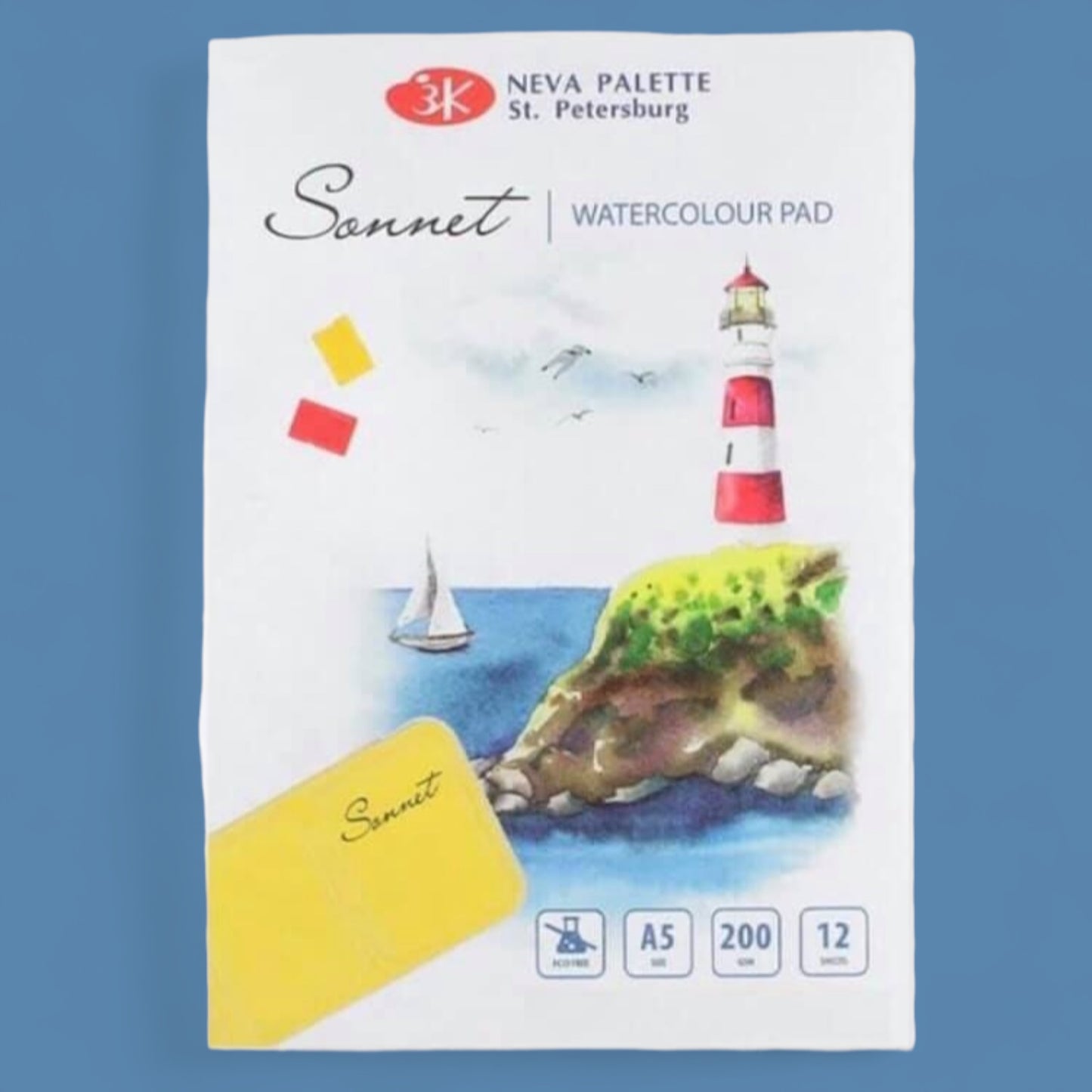 Nevskaya Palitra watercolor block
A3 cellulose