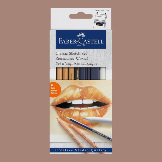 Faber-Castell – Classic Sketch Set, 6-teilig