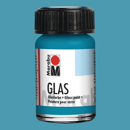 Marabu Transparent Glasfarbe, Petrol 092 , 15 ml