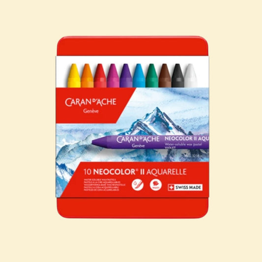 Caran d'Ache Neocolor ™ II Wax Pastel 10 colors