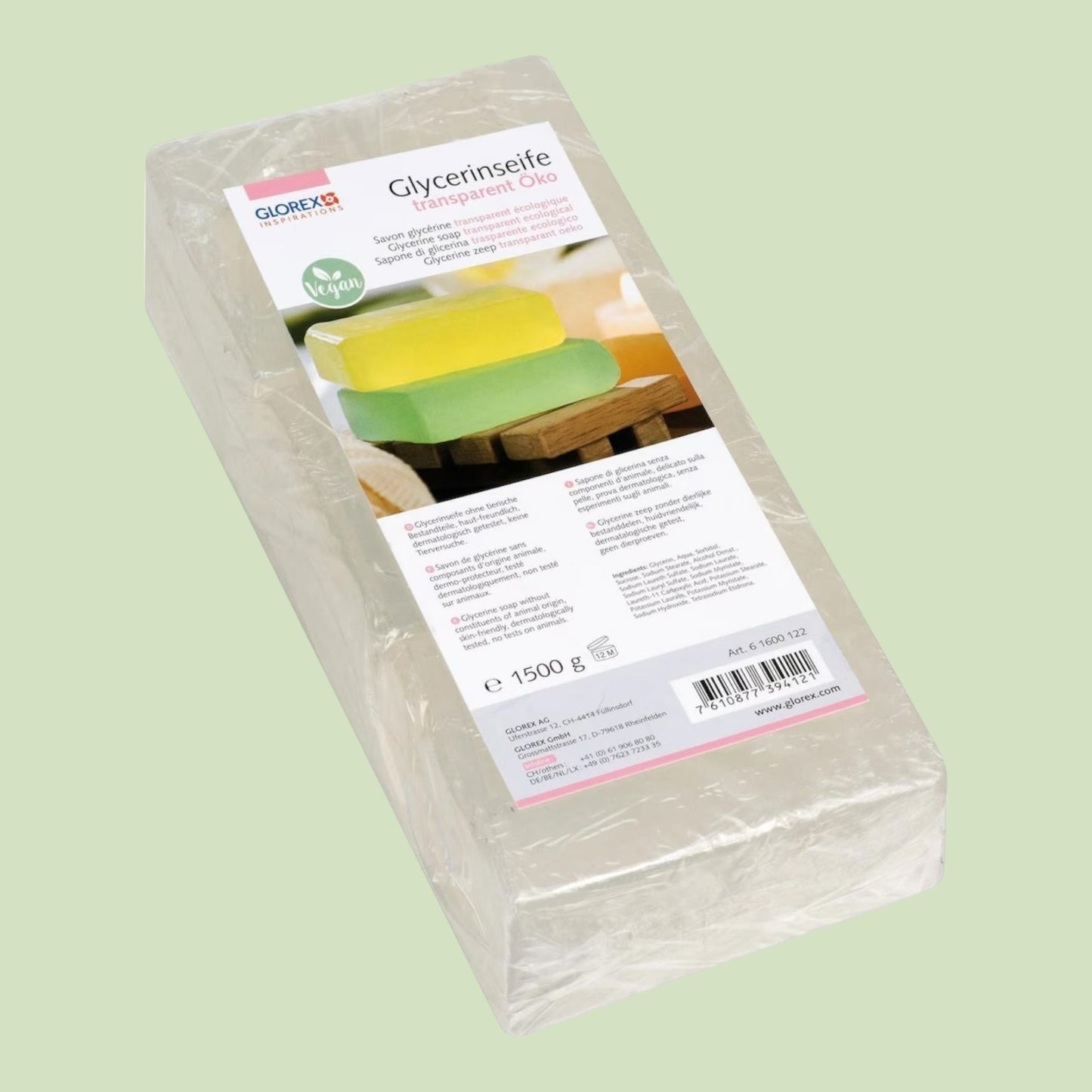 Glorex Glycerin Seife Öko transparent 1500g