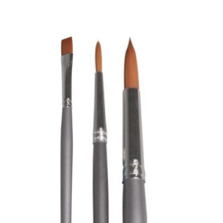 Rayher Pinselset Stoffmalerei, FSC 100% -Set mit 3 Pinseln