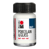 Marabu Matt Porzellan- und Glasfarbe, Weiss 070 , 15 ml