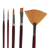 Rayher Brush Set Hobby Creative, FSC 100% -Set with 5 brushes