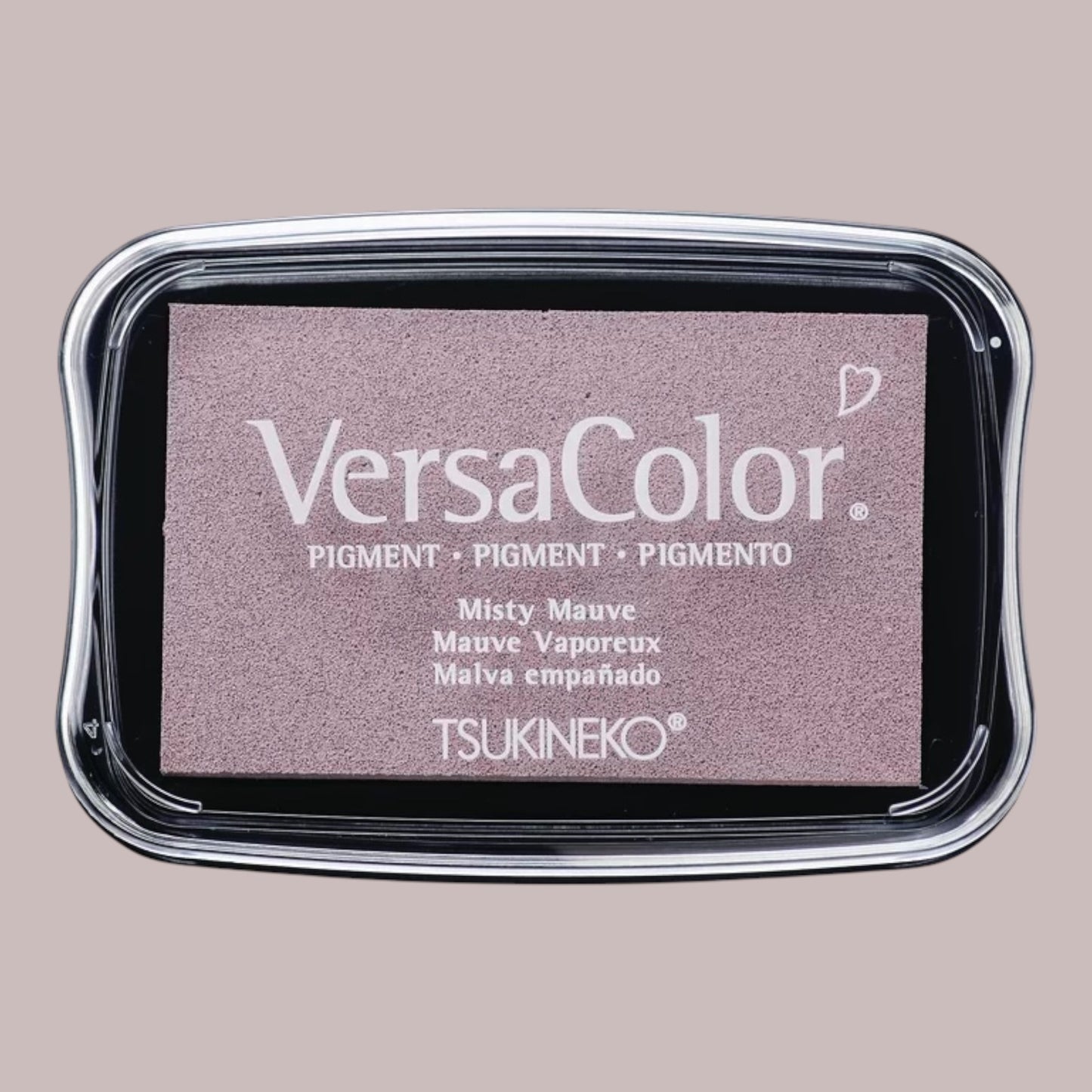 Rayher ink pad Versa Color Pigment-misty mauve, 9.6x6.3x1.8cm