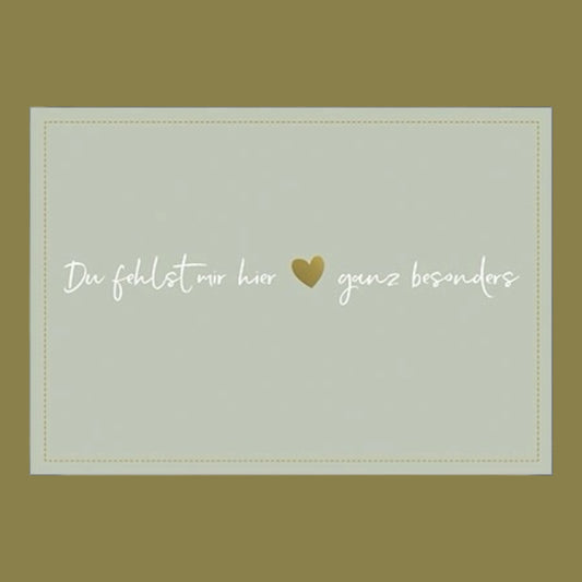 Postcard. I miss you especially here