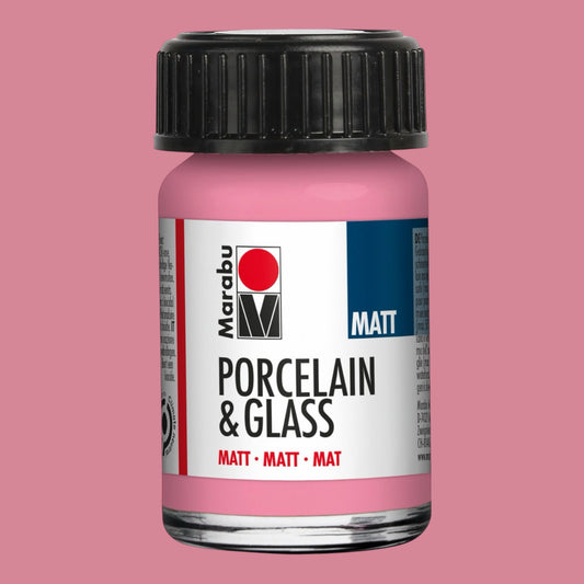 Marabu Matt Porzellan- und Glasfarbe, Rosa 133 , 15 ml