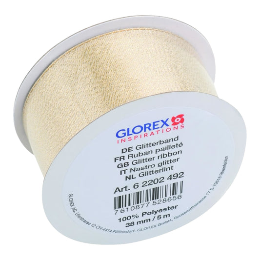 Glorex Glitterband Gold