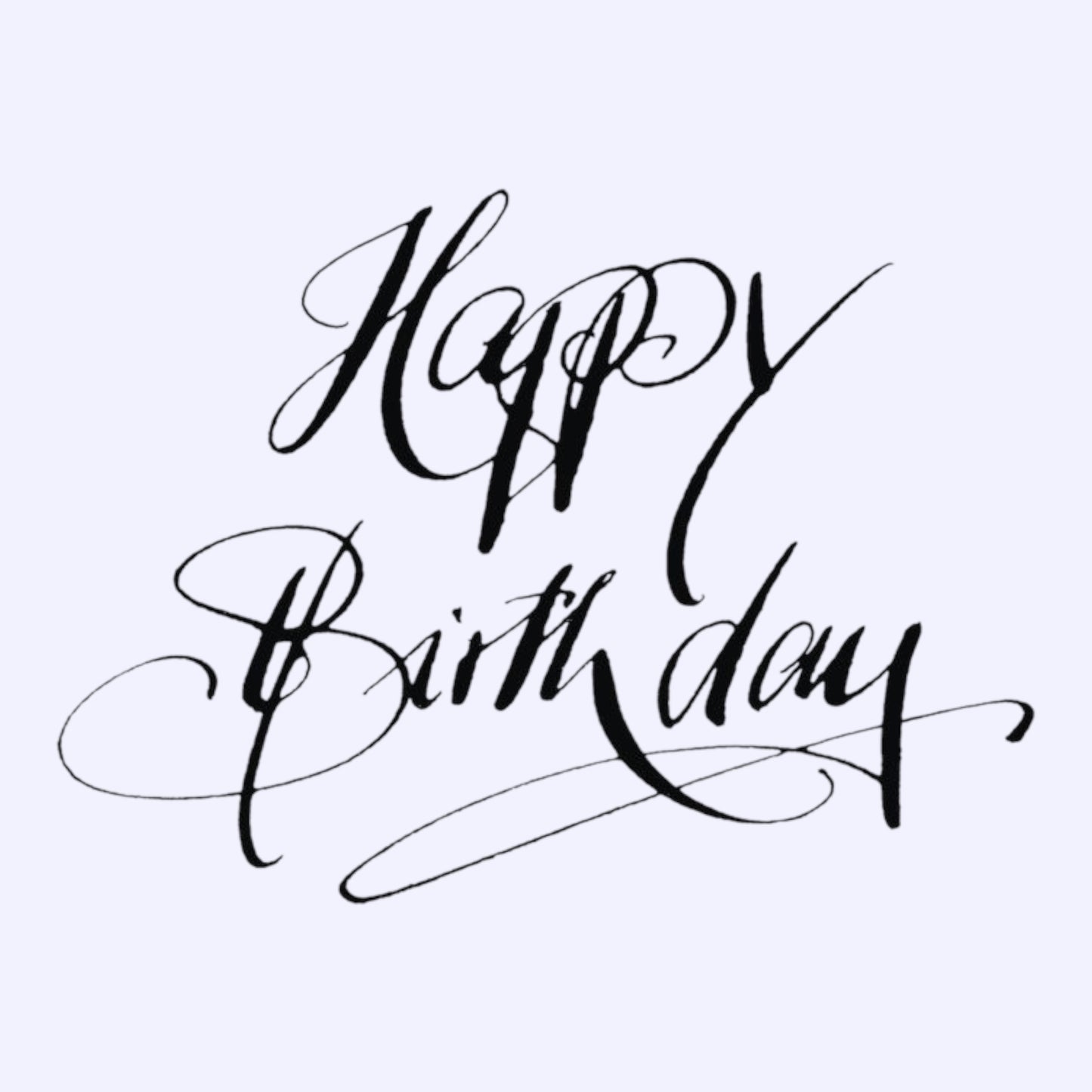 Rayher Holzstempel Happy Birthday 6 x 8 cm