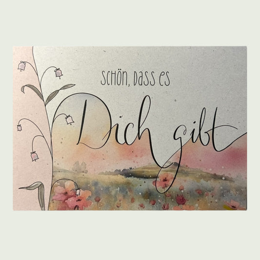 Postkarte „Schön, dass es Dich gibt“