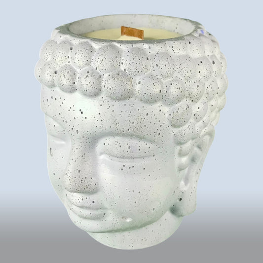 Goleo Sojakerze „Buddha“ – Duftkerze im Beton-Design N 500
