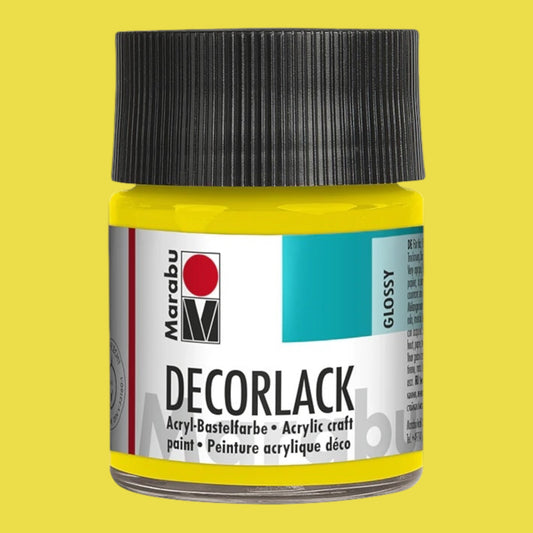 Marabu Decorlack Acryl Glanz Gelb 019