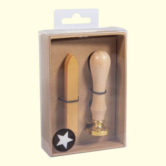 Rayher Siegelwachs-Set Stern, Gold, 2,5 cm