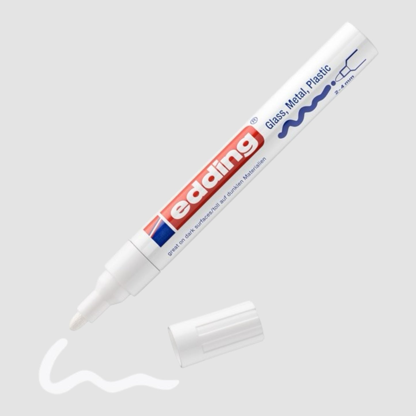 Edding 750 creative Glanzlack-Marker Weiß, Rundspitze 2-4 mm