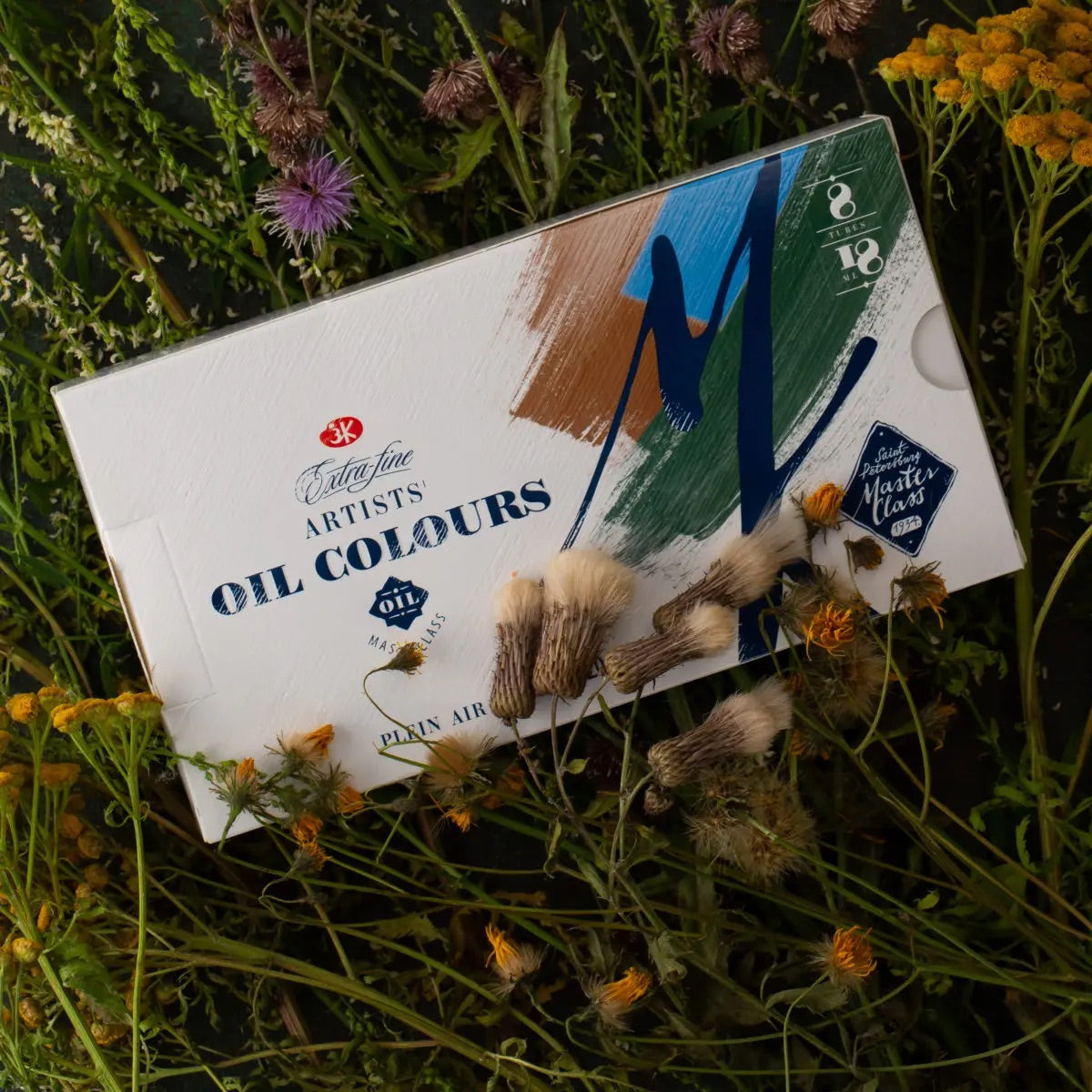 Nevskaya Palitra Master Class Ölfarben Set Plein Air, 8 x 18 ml