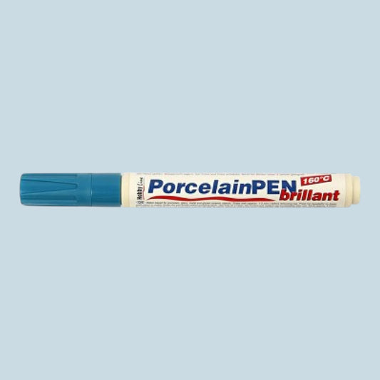 Kreul Porcelain PEN Brillant, Hellblau, 2-4 mm, zum Einbrennen