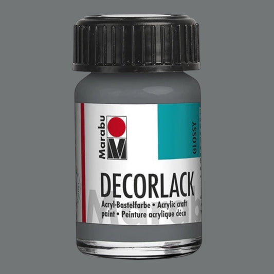 Marabu Decorlack Acryl Glanz Grau 078