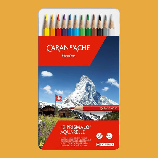 Caran d’Ache Prismalo Aquarelle Buntstifte – 12er Set