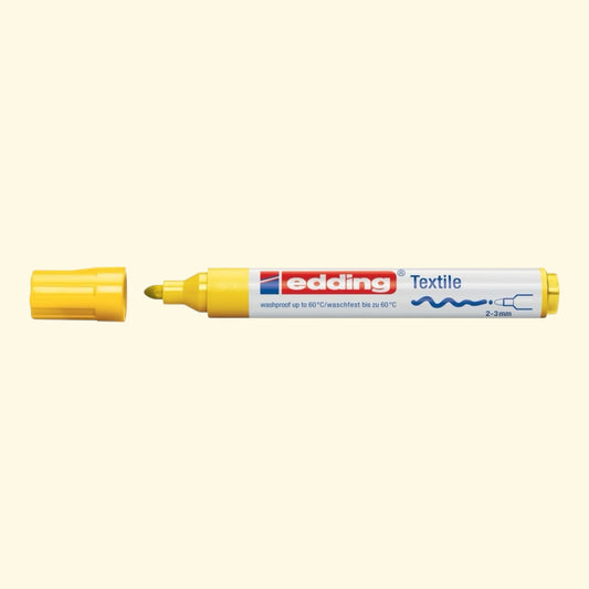Edding 4500 Textile Marker – 2-3 mm Rundspitze, Gelb