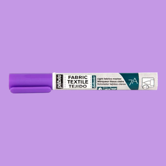 Pébéo Setacolor Stoffmarker 7A – Neonviolet, für helle Stoffe