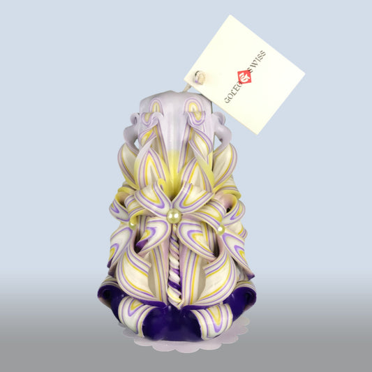 Geschnitzte Kerze Klein - Amethyst Ray