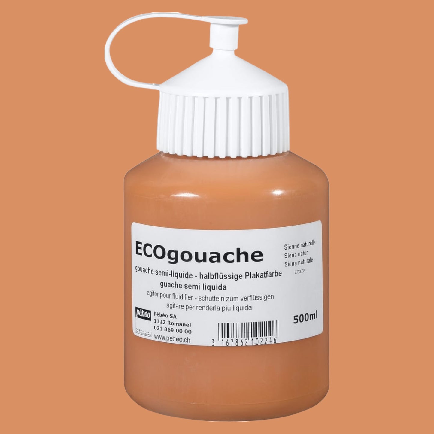 Pébéo Ecogouache Siena Natur – 500 ml