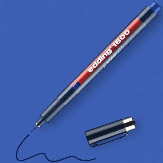 Edding 1800 precision fineliner
black, plastic tip 0.3 mm
