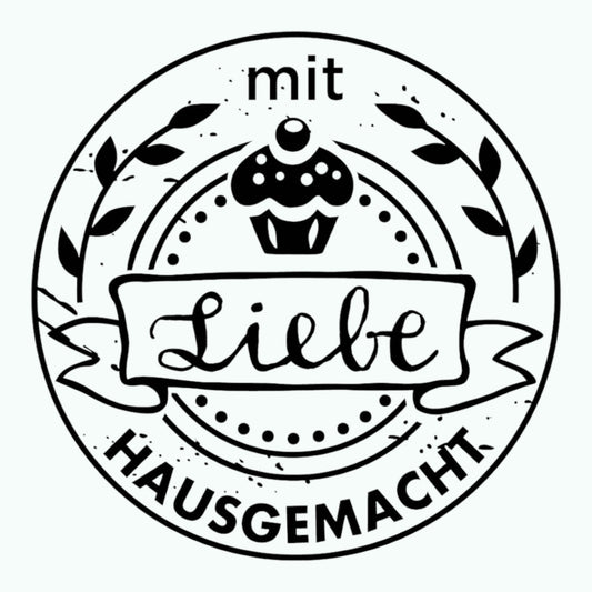 Woodies wooden stamp Homemade with love Ø 3 cm