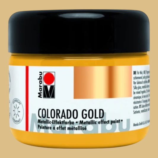Marabu Colorado Gold Metallic-Effektfarbe , Metallic-Gold 784