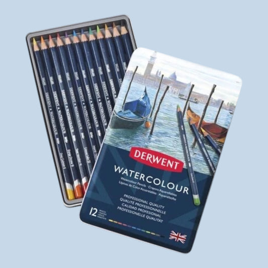 Derwent Watercolour Aquarell Farbstifte Set – 12 Stück