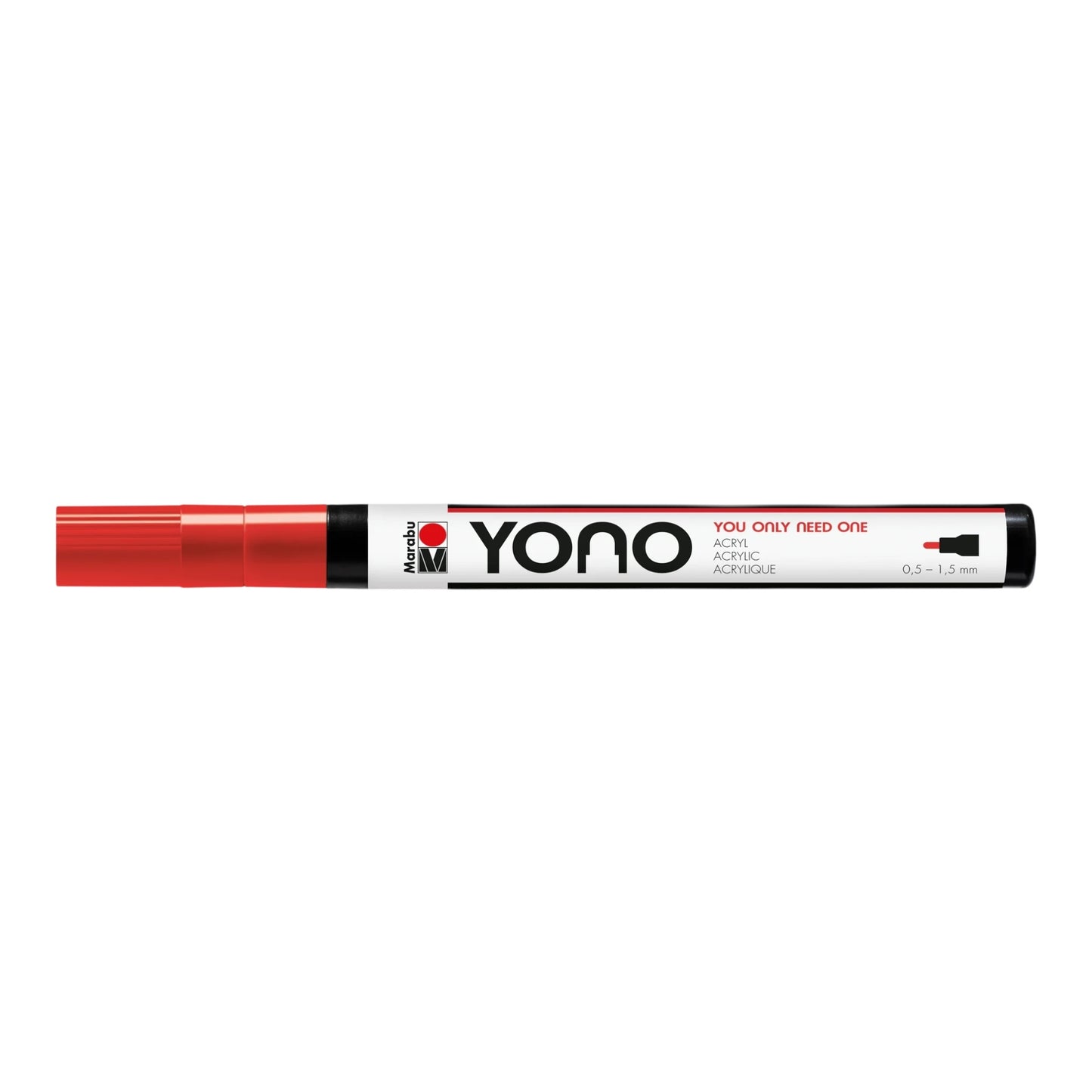 Acrylmarker YONO 0.5 - 1.5 mm Kirschrot