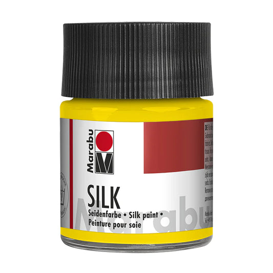 Marabu Silk Seidenmalfarbe, 50 ml, Mittelgelb 021