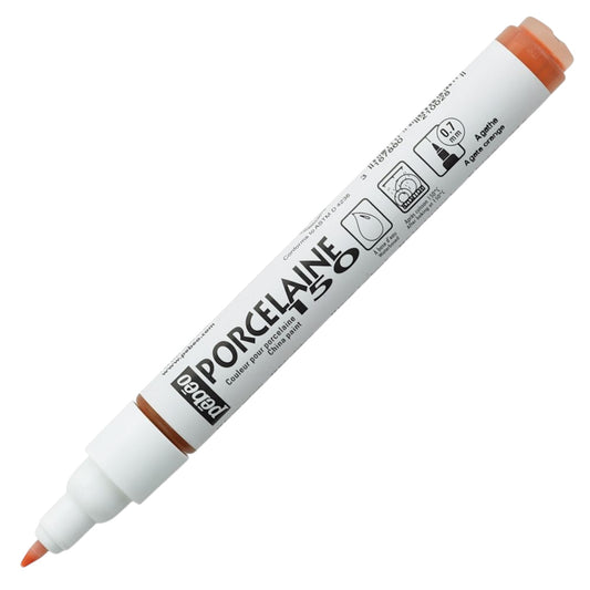 Pebeo Porcelaine 150 Paint Marker - Agate Orange, Feine Spitze