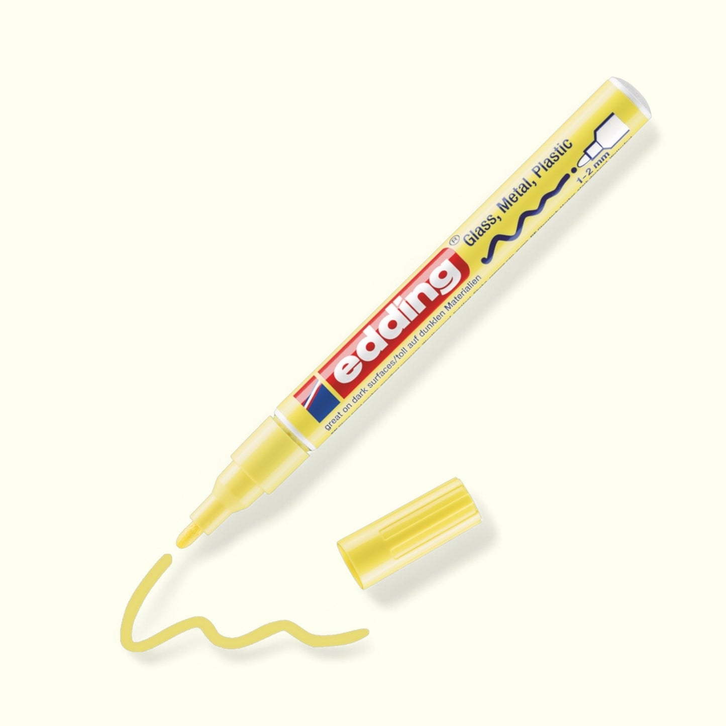 Edding 751 gloss paint marker pastel yellow, 1-2 mm