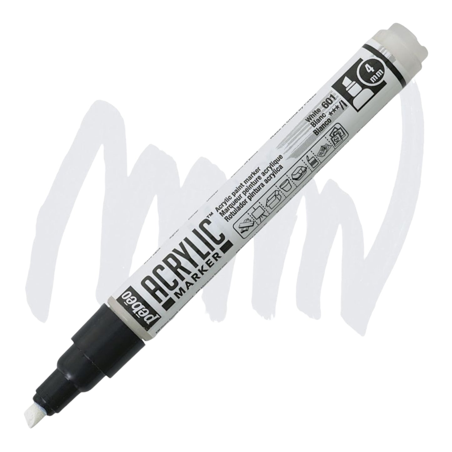 Pébéo Acrylic Marker – Precious Silver 56