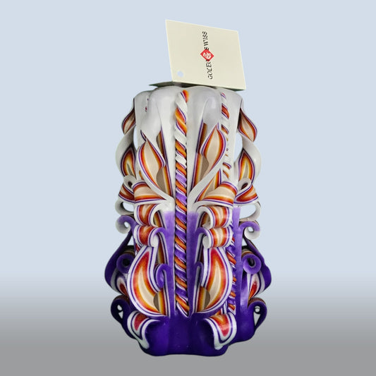 Geschnitzte Kerze Mittel - Sunset Orchid