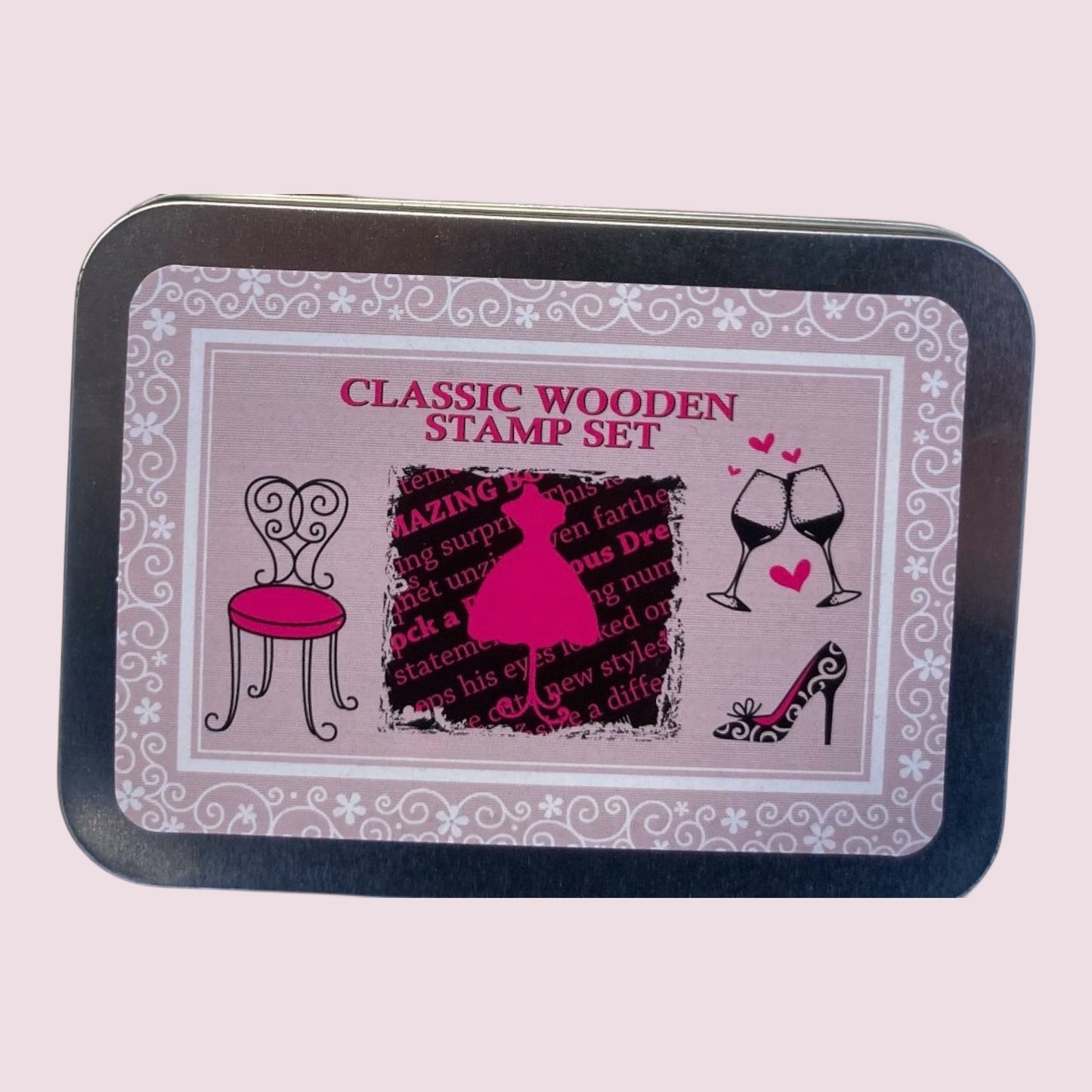 Classic Wooden Stamp Set – Glamour & Lifestyle