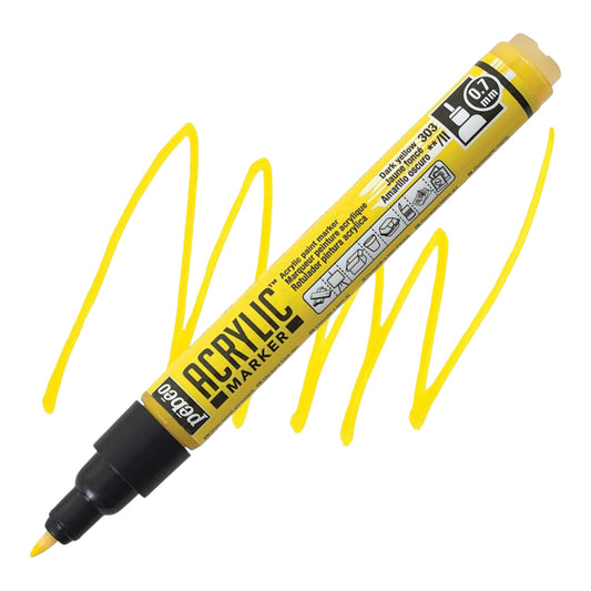 Pébéo Acrylic Marker – Dark Yellow 03