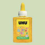 UHU Glitter Glue Gelb, 90 g / 50 mlq