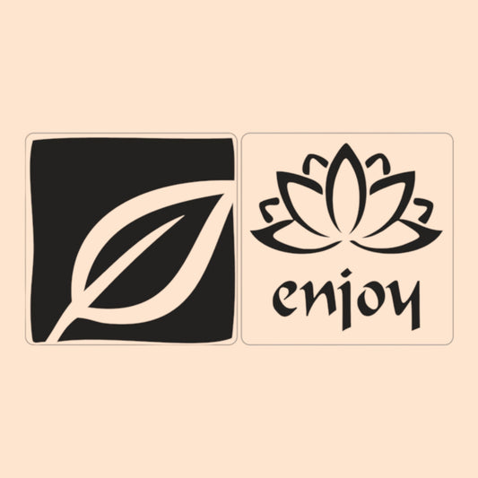 Rayher Reliefeinlage enjoy , Blatt 2St 25x25mm